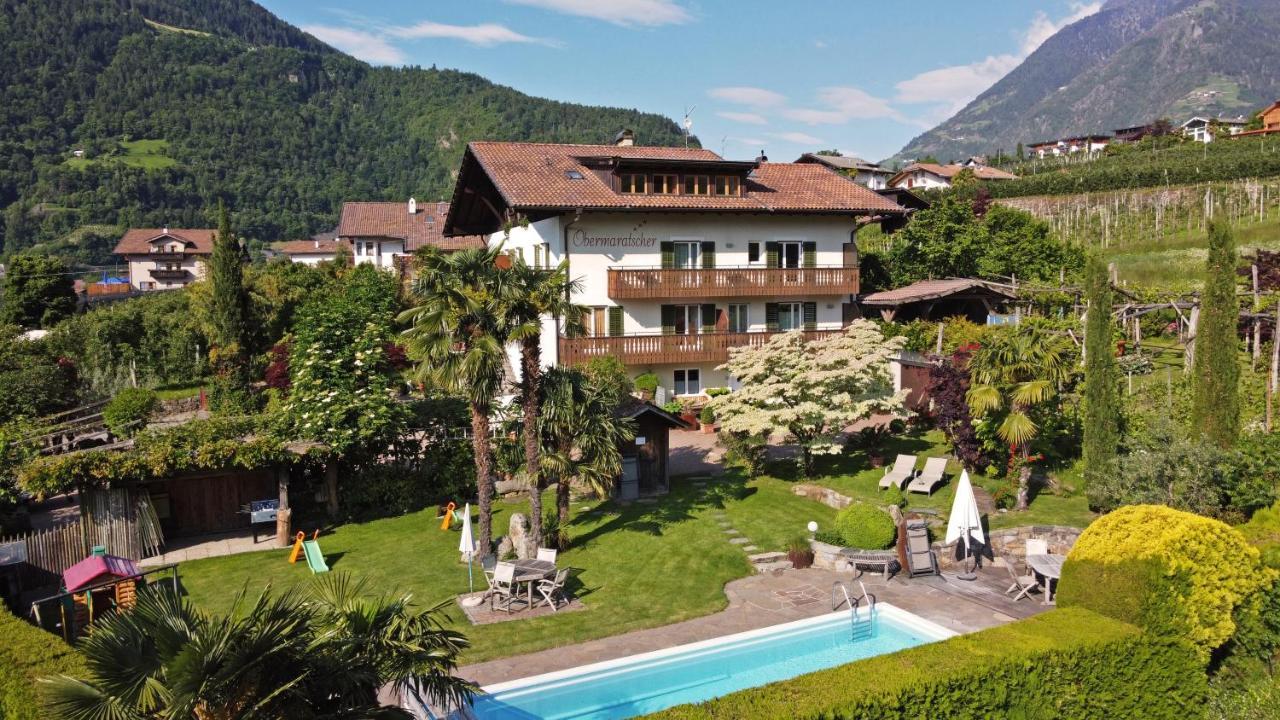 Obermaratscher Apartments Residence Lagundo Bagian luar foto